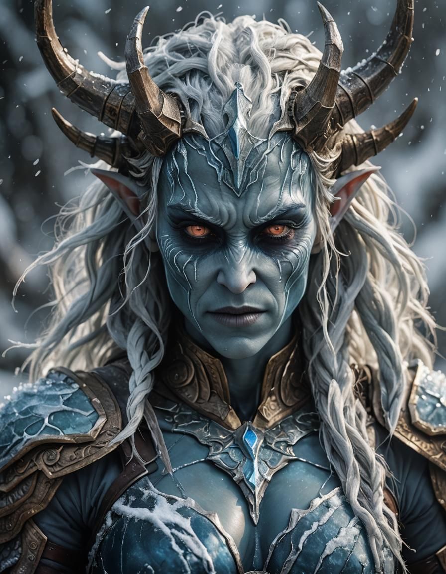 Luminous Frost Giant Hybrid in Liquid Darkness