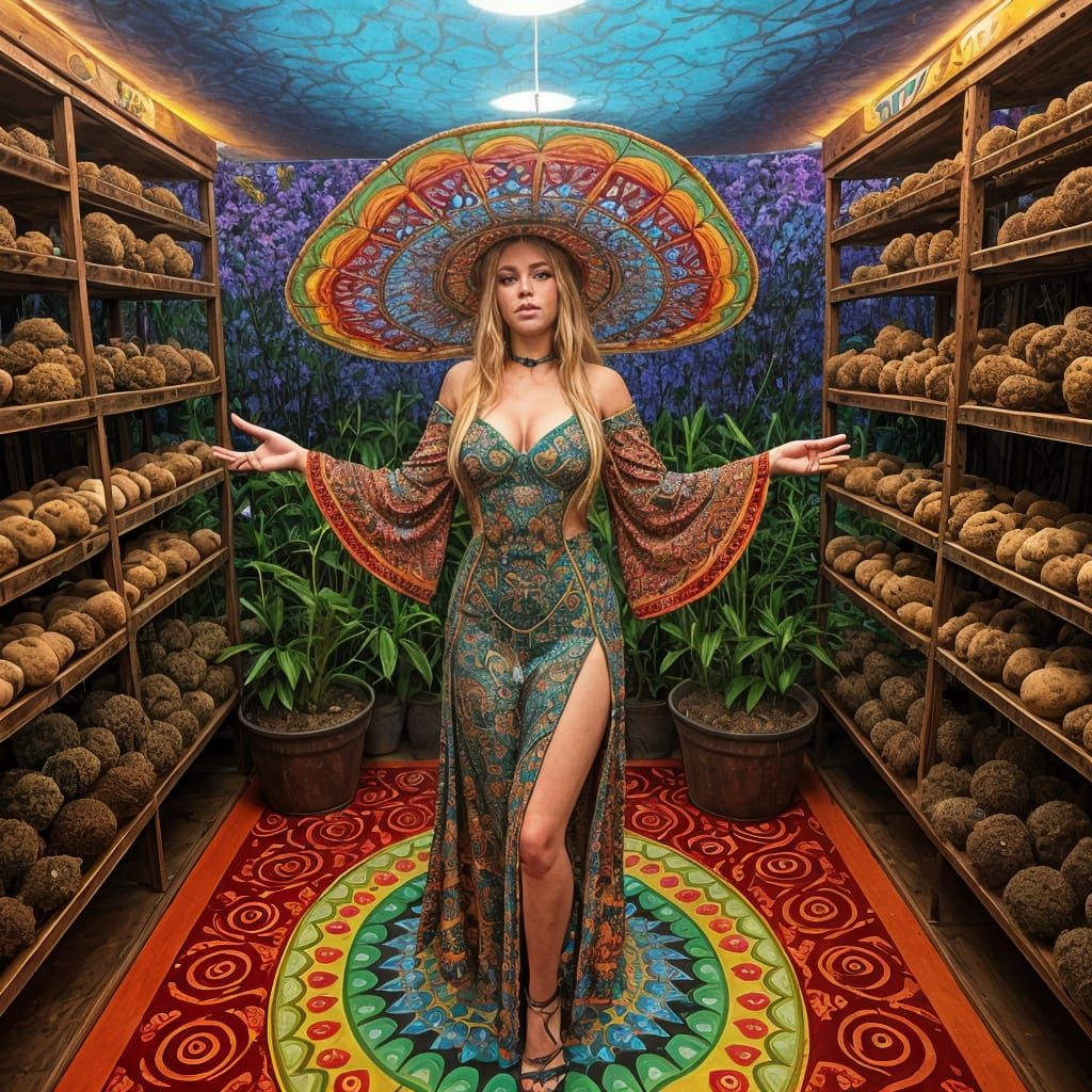 Glowing Psychedelic Growroom Euphoria