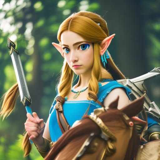 Princess Zelda Selfie, Professional Photography Style