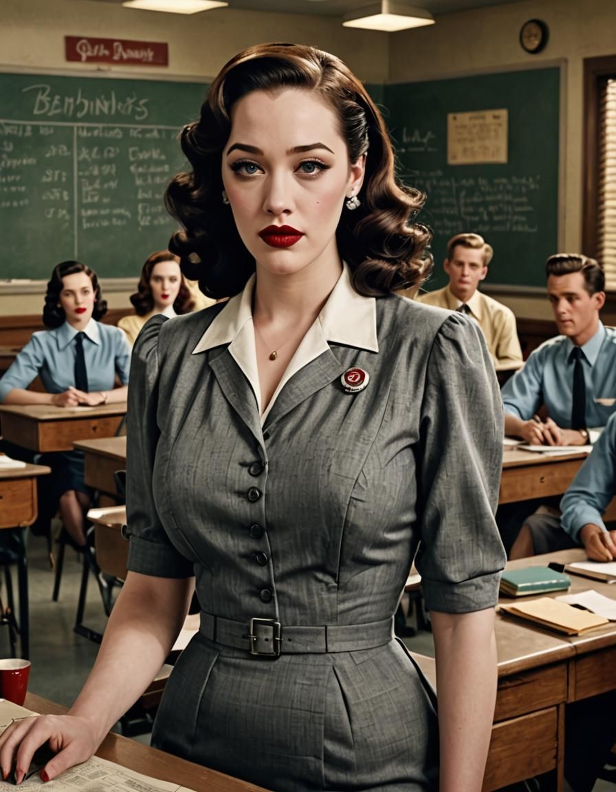 Kat Dennings is a school teacher!
