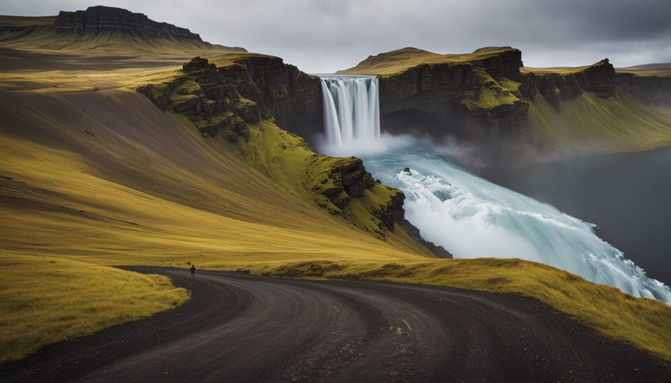 Epic Icelandic Landscape in Cinematic Film Style