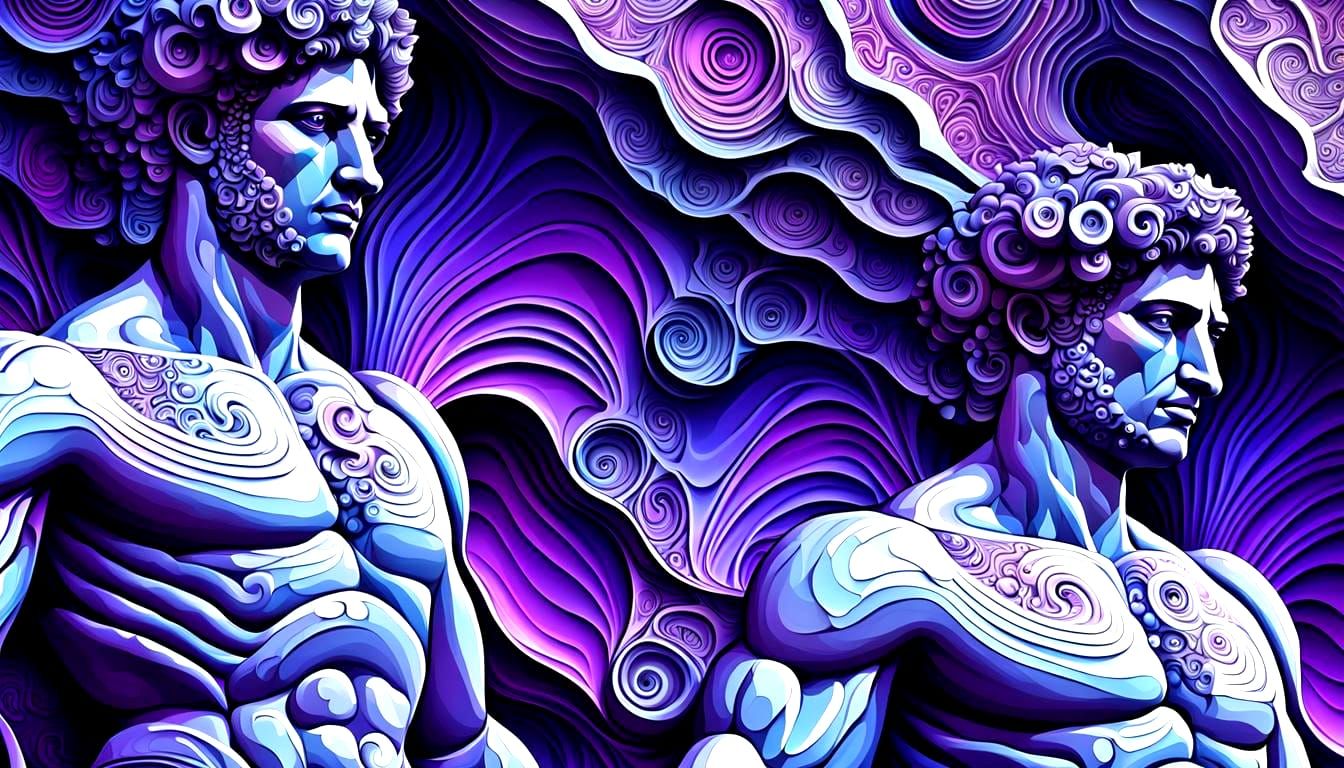 Roman Idols Carved into Alabaster Cliff Face