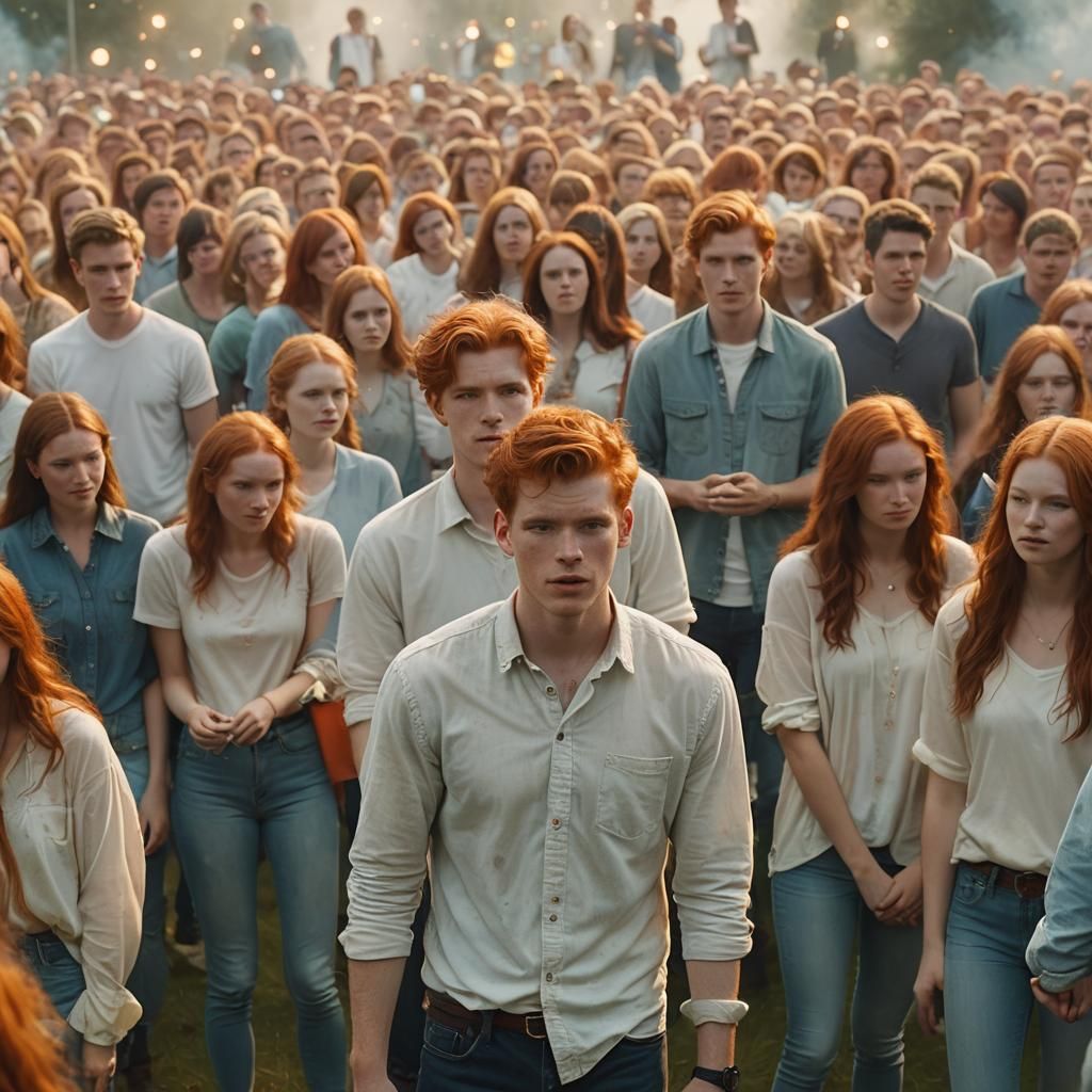 Redhead Convention in Ireland: Cinematic Film Still