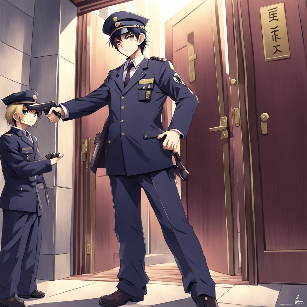 Anime Character Art in Japanese Manga Style