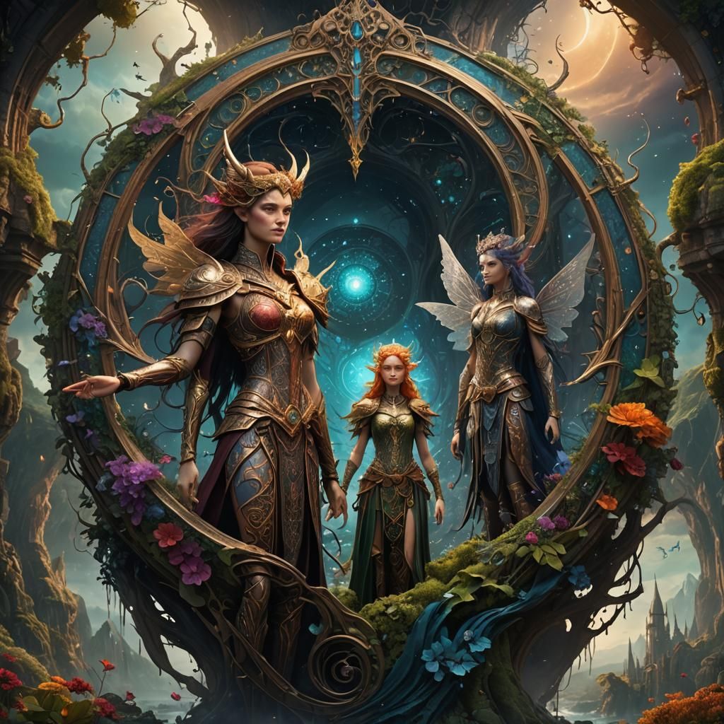 Dualistic Fae: A Fantastical Concept Art