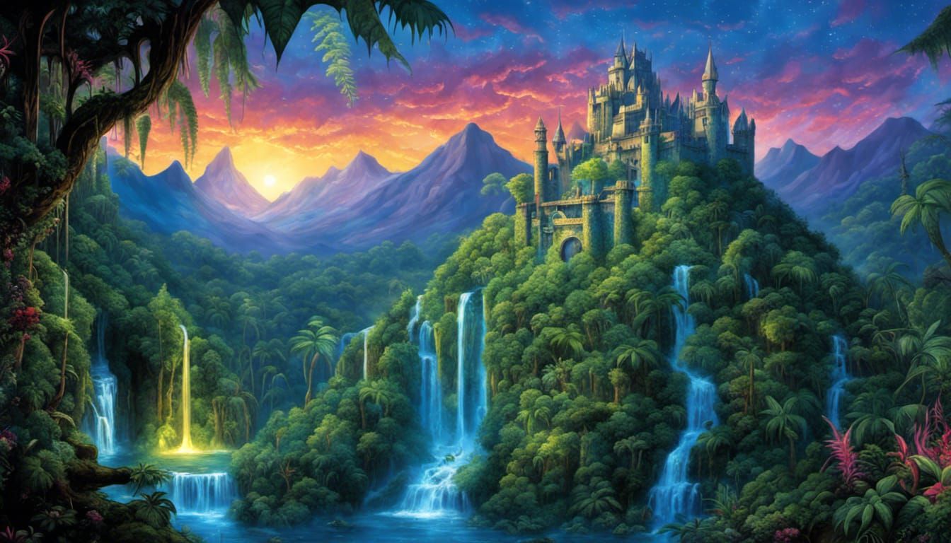 Fantasy Mountain Landscape