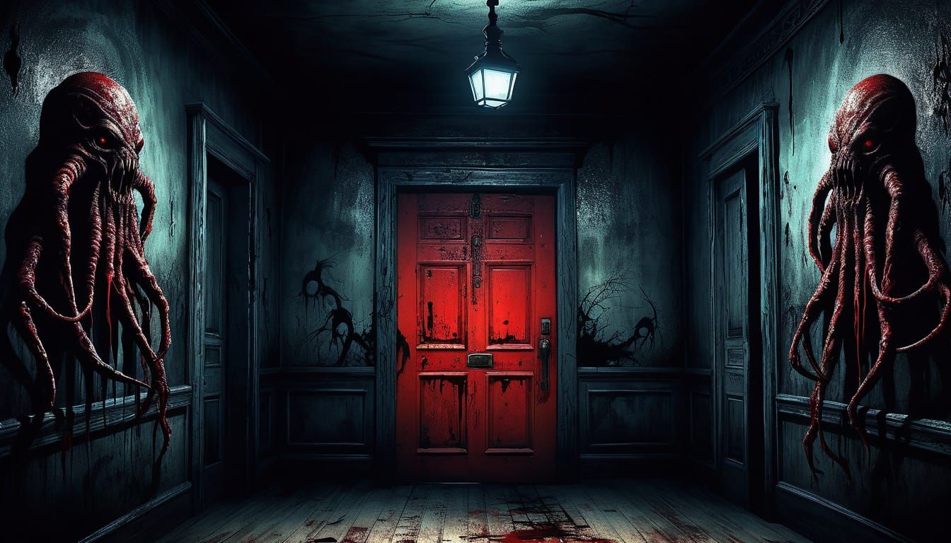 Eldritch Horror: Faceless Creature in Bedroom