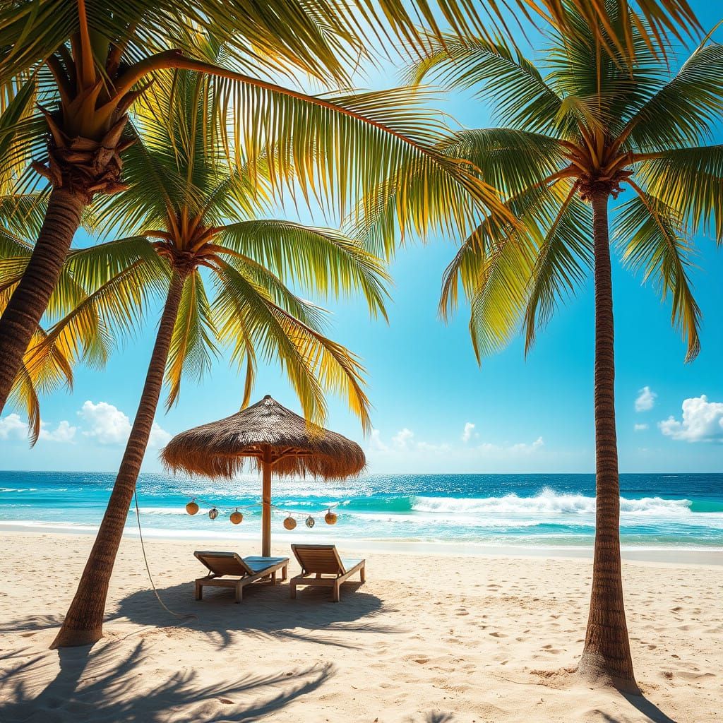 Surrealistic Beach Scene Captures Warmth of a Sunny Day