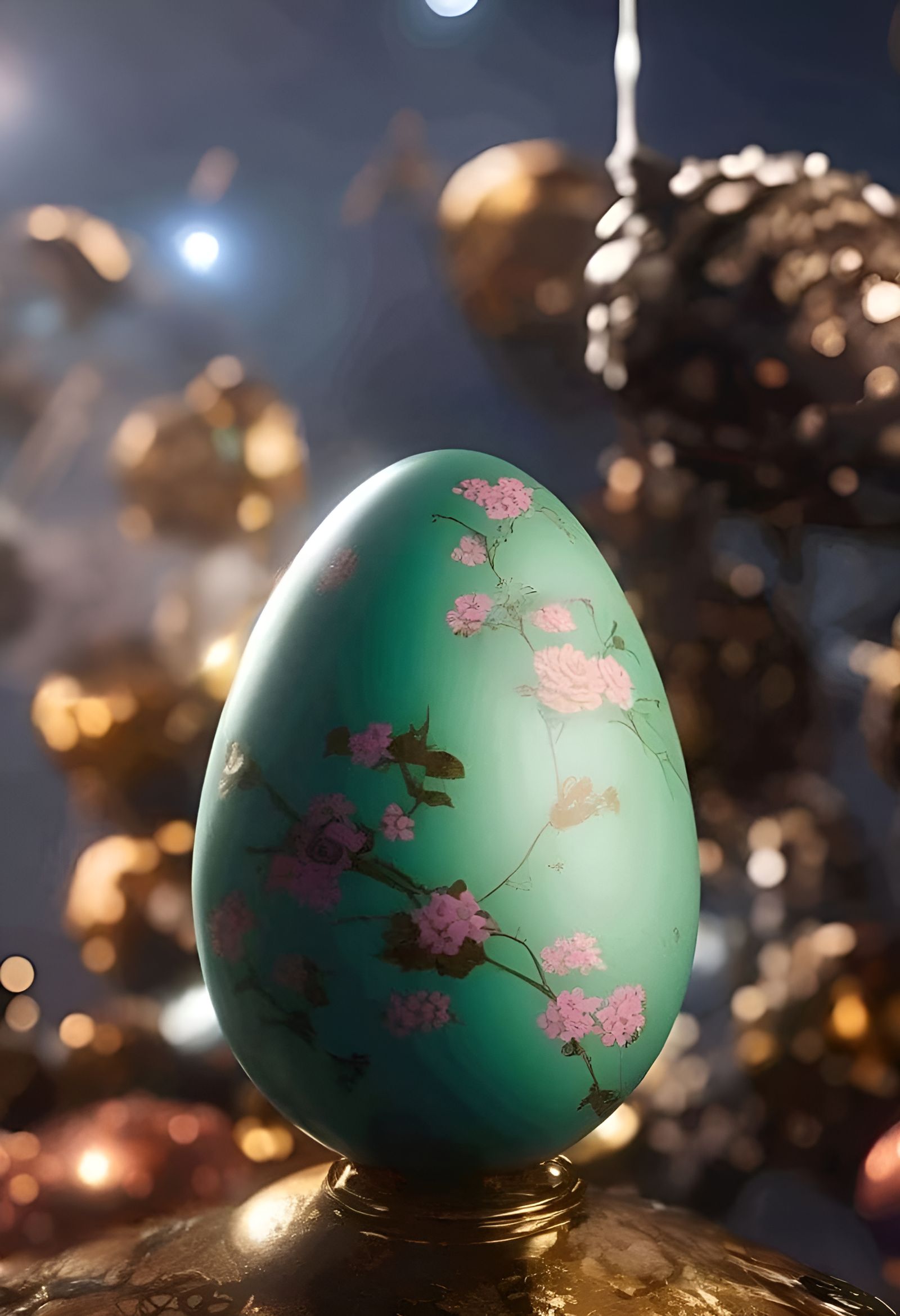 Punk Rock Easter Egg Explosion in Marbled Oil