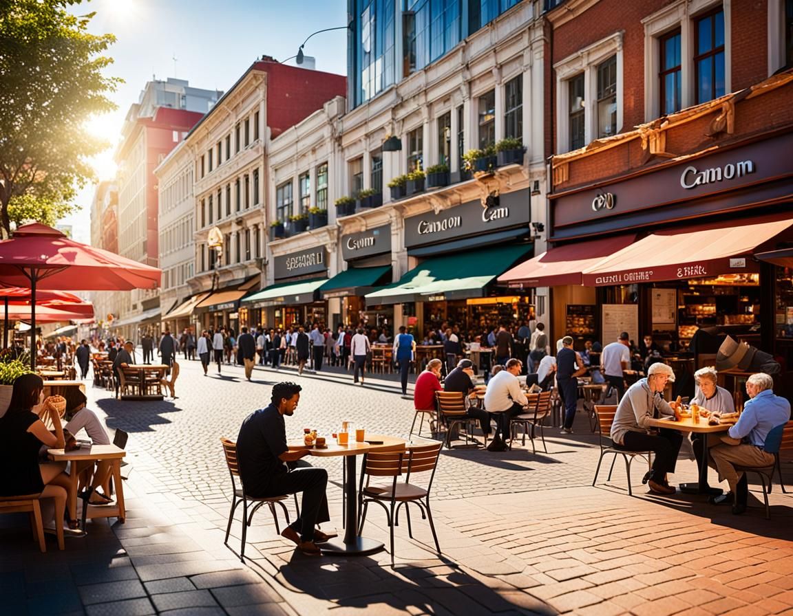 Urban Oasis in Vibrant Cityscape