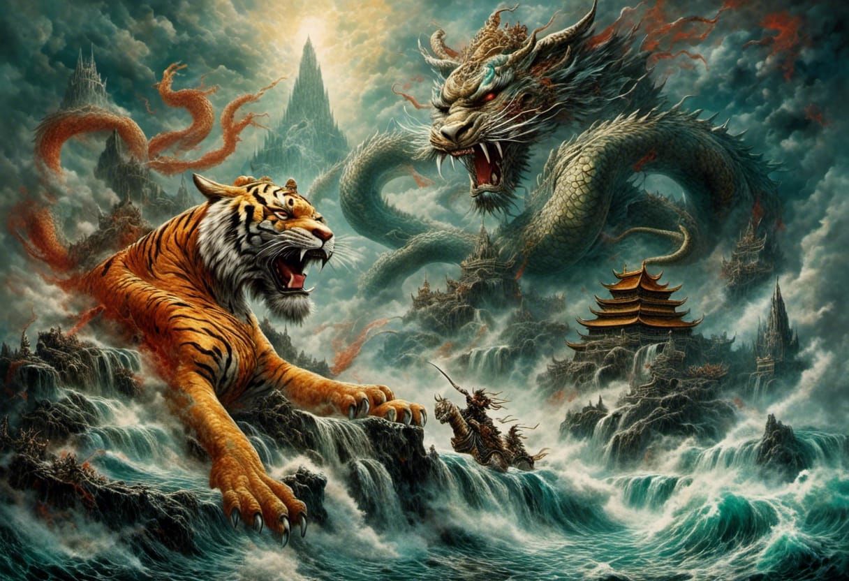 Dragon and Tiger: Eternal Struggle in Chinese Mythology