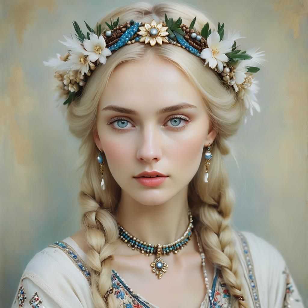 Impressionist Portrait of a Russian Beauty