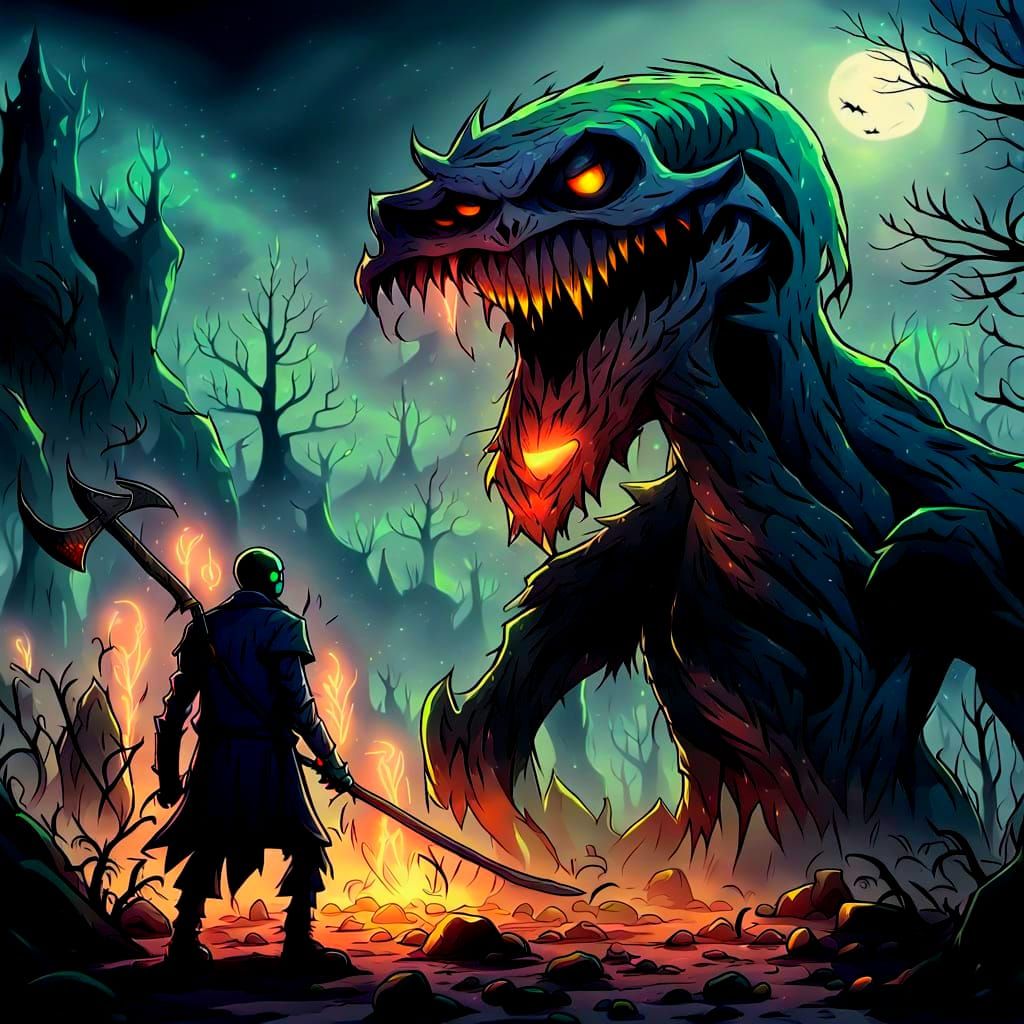 Slenderman Stalking in the Shadows