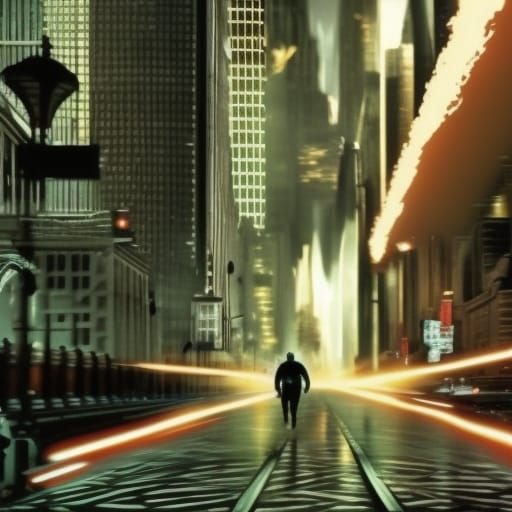 Epic Flash Running: Dramatic Digital Matte Painting
