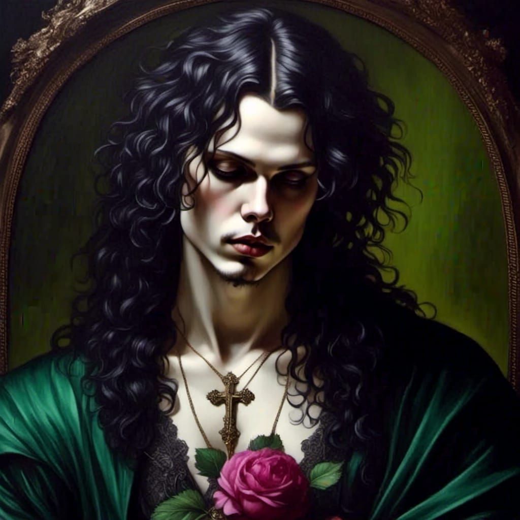 Vibrant Abstract Design in Green and Magenta