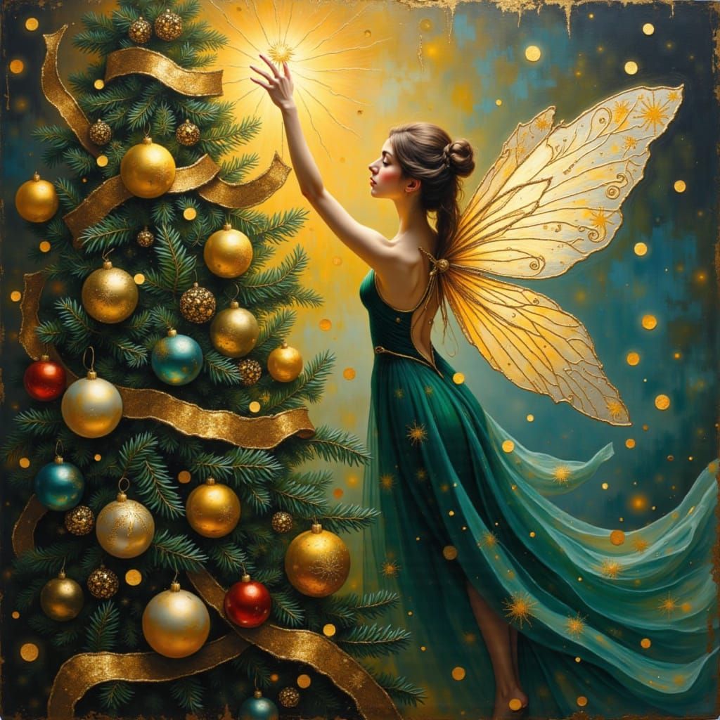 Fairy Lights Christmas Tree Star