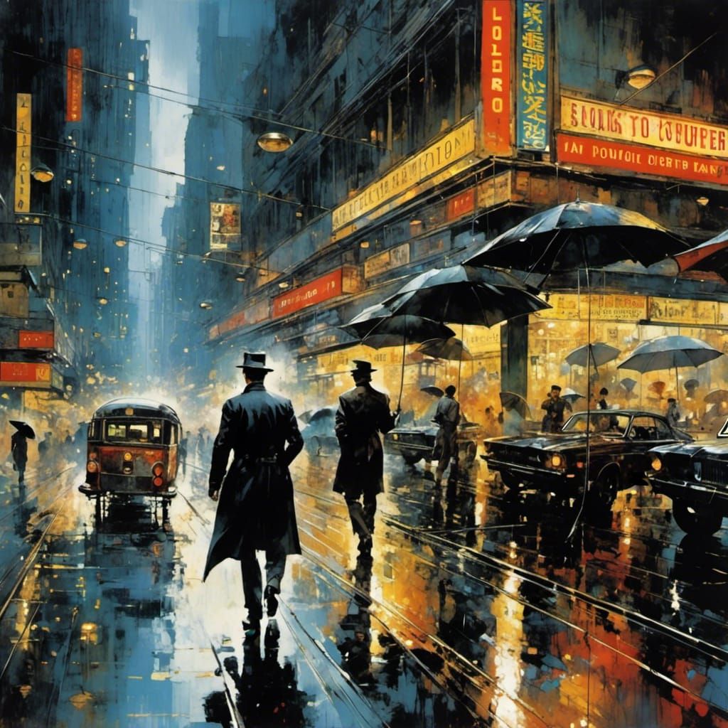 Dystopian Cityscape in Poison Rain