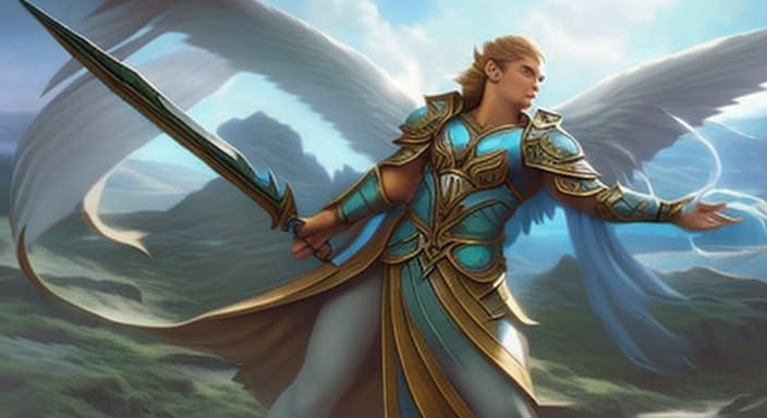 Serra Angel Magic The Gathering Illustration