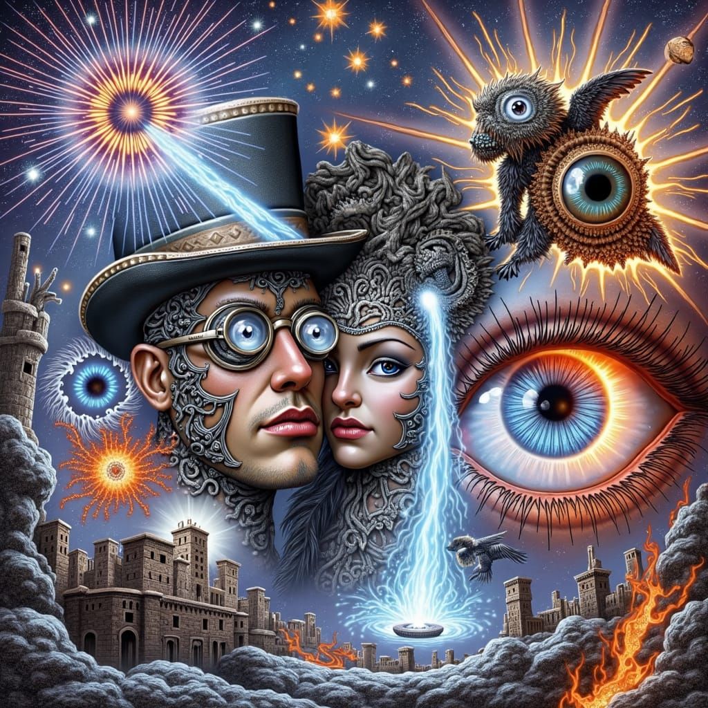 Edge of Reality: Cosmic, Mathematical Art