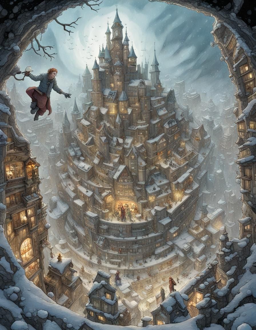 Winter Fantasy Cityscape