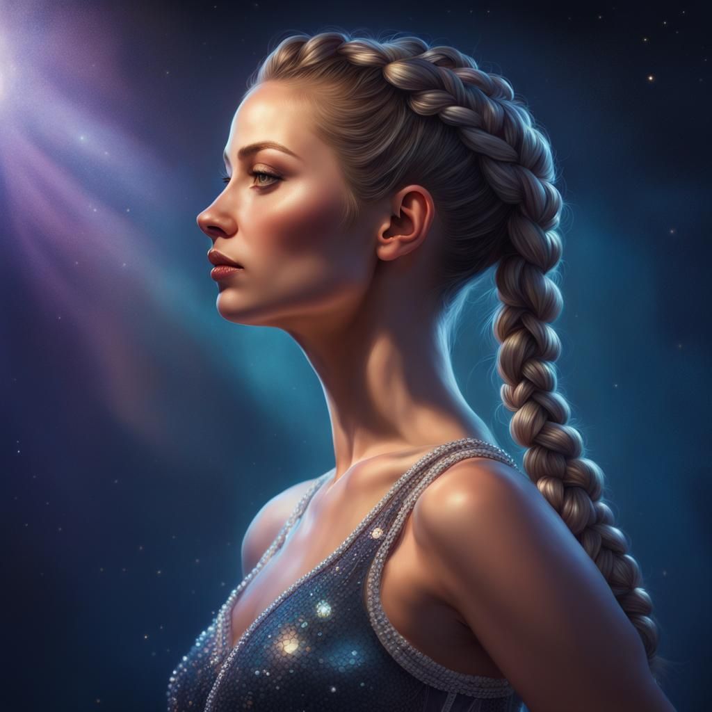 Moonlit Ballerina in Crystal Leotard