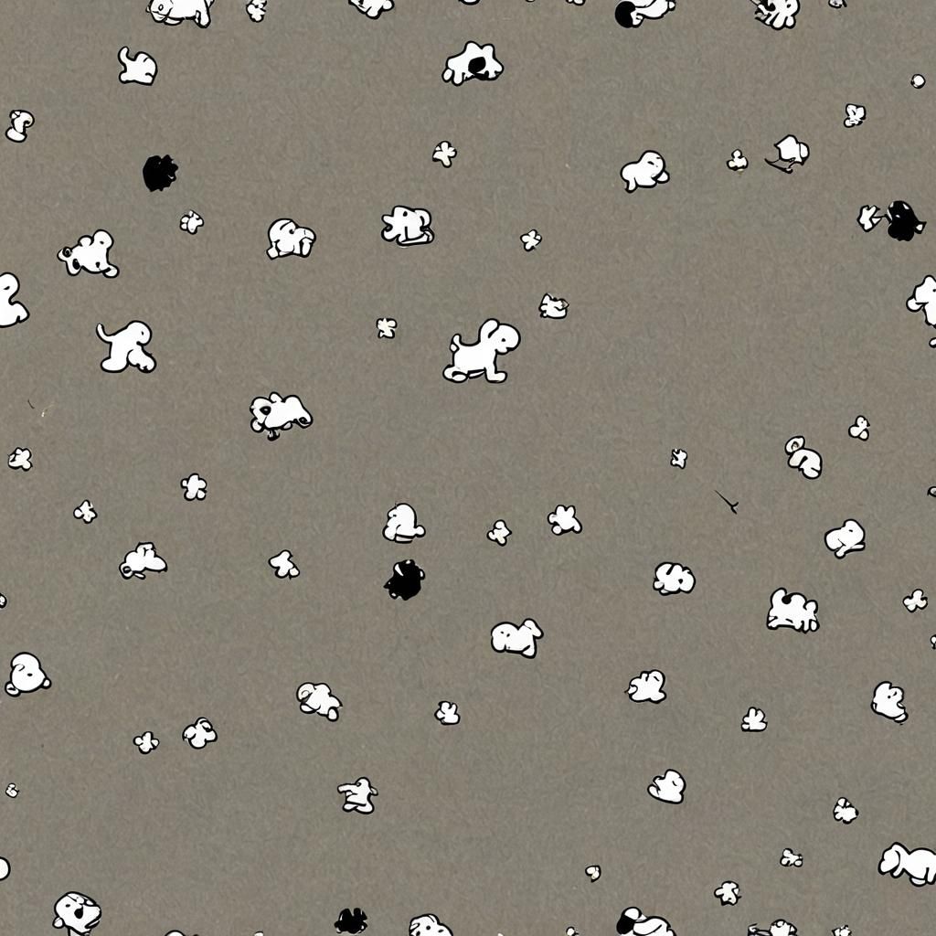 Minimalist Snoopy Portrait