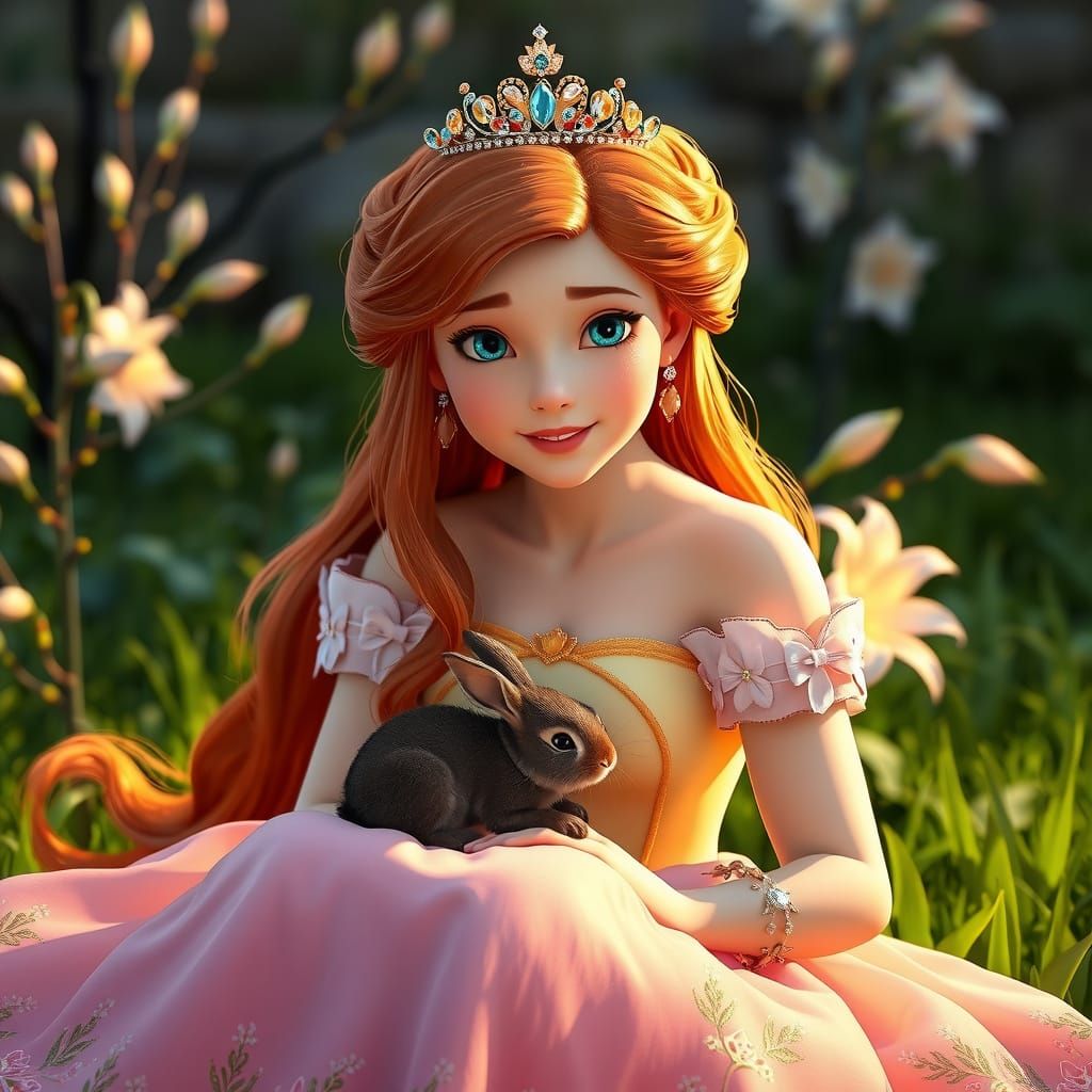 Princess Anastasia in a Springtime Portrait