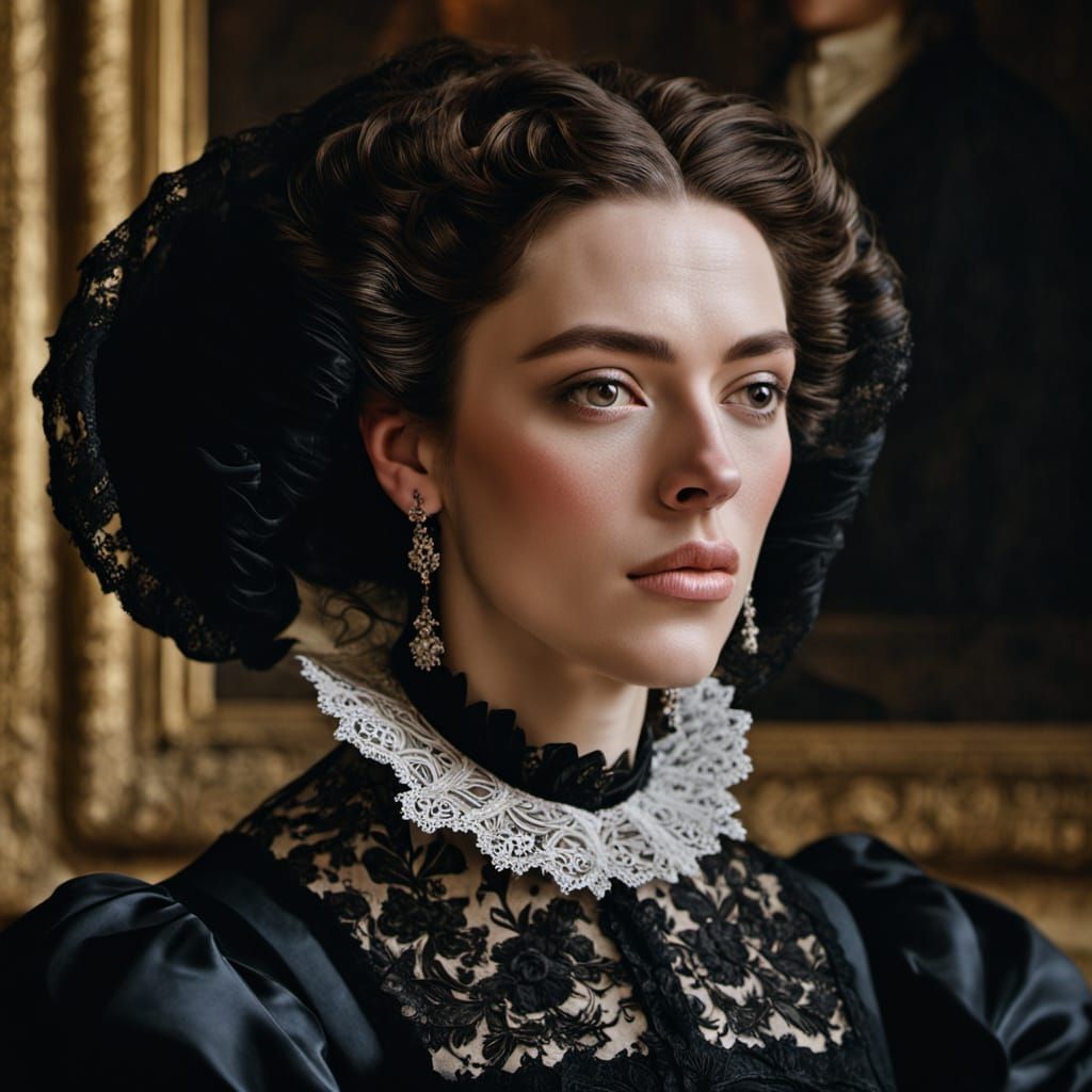 Catherine of Braganza: Baroque Portrait in Oil Painting Styl...