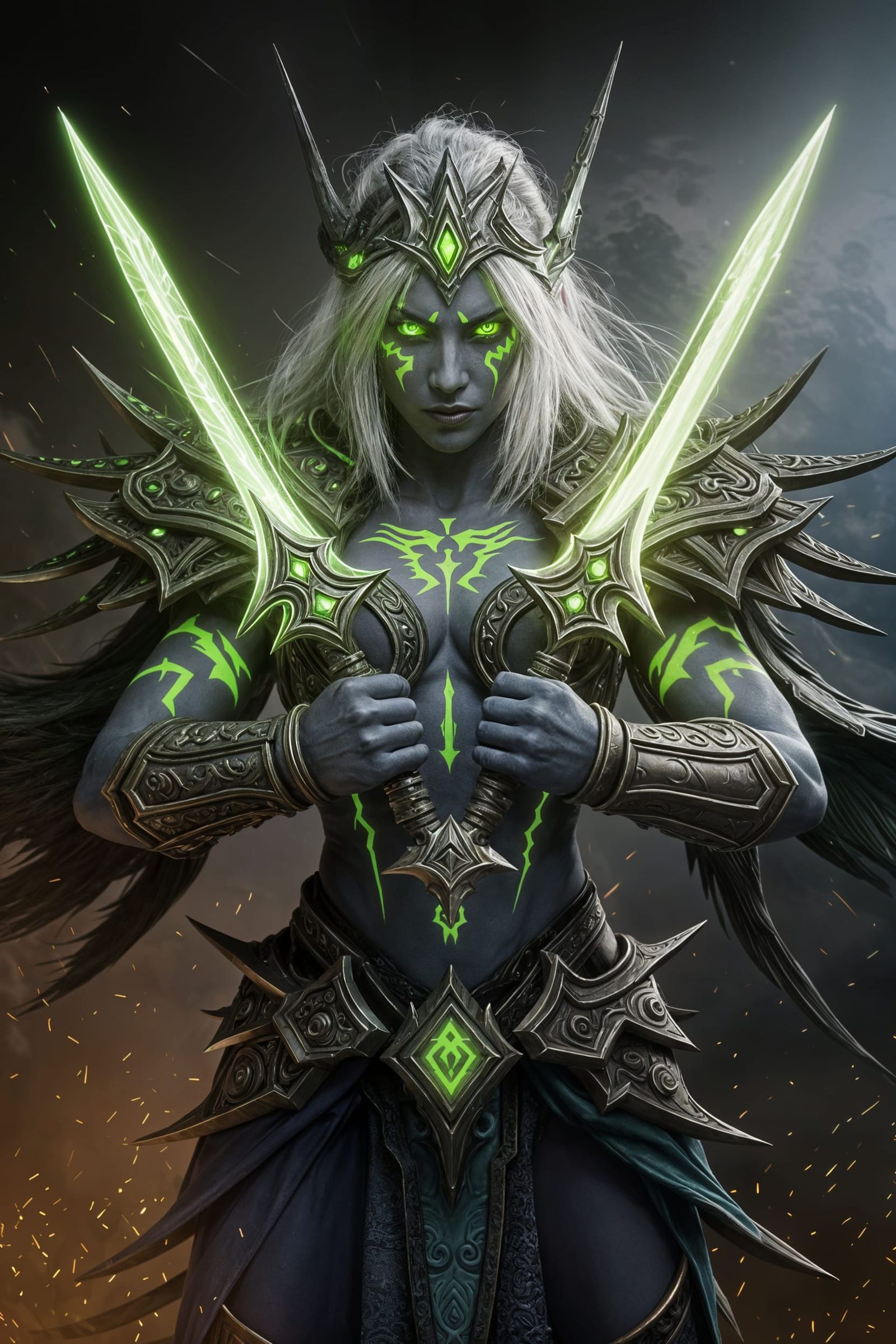 Illidan Stormrage Hyperrealistic Art in Unreal Engine 5