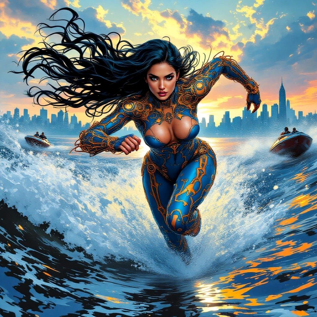 Copper Goddess of the New York Bay