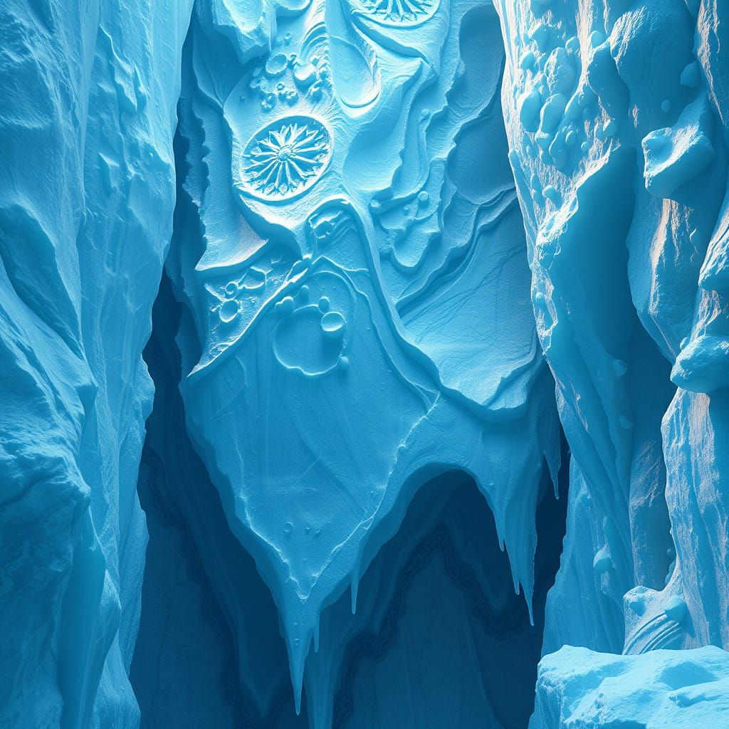 Ice Fantasy Realm in Deep Matte Painting