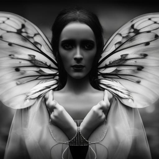 Ethereal Fairy Portrait in Infrared Photography