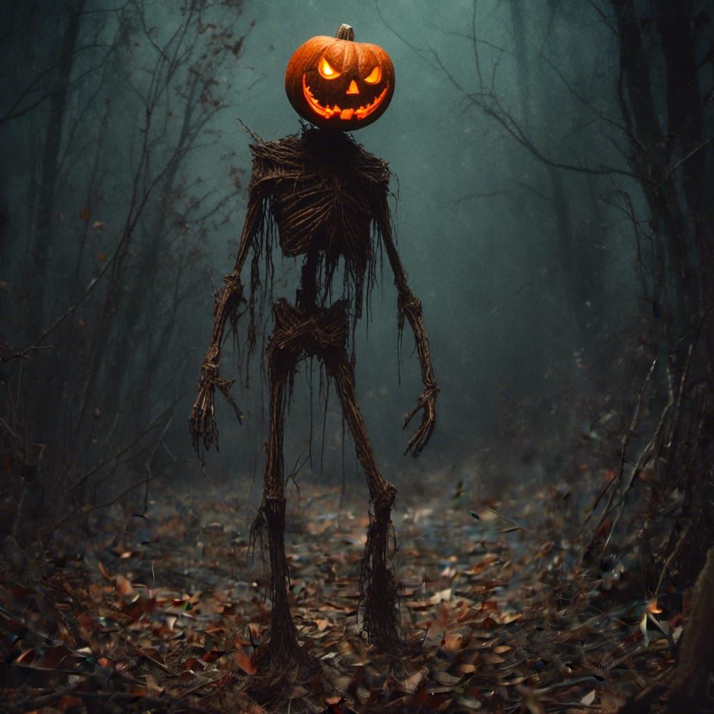 Macabre Jack Skellington Jack-o'-Lantern