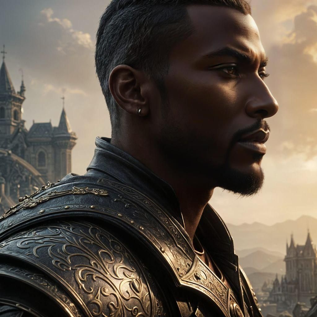 Fantasy Assassin Portrait in Hyperdetailed Style