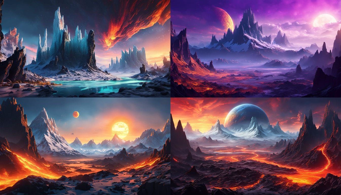 Planet of Ice and Fire: Fantasy Concept Art