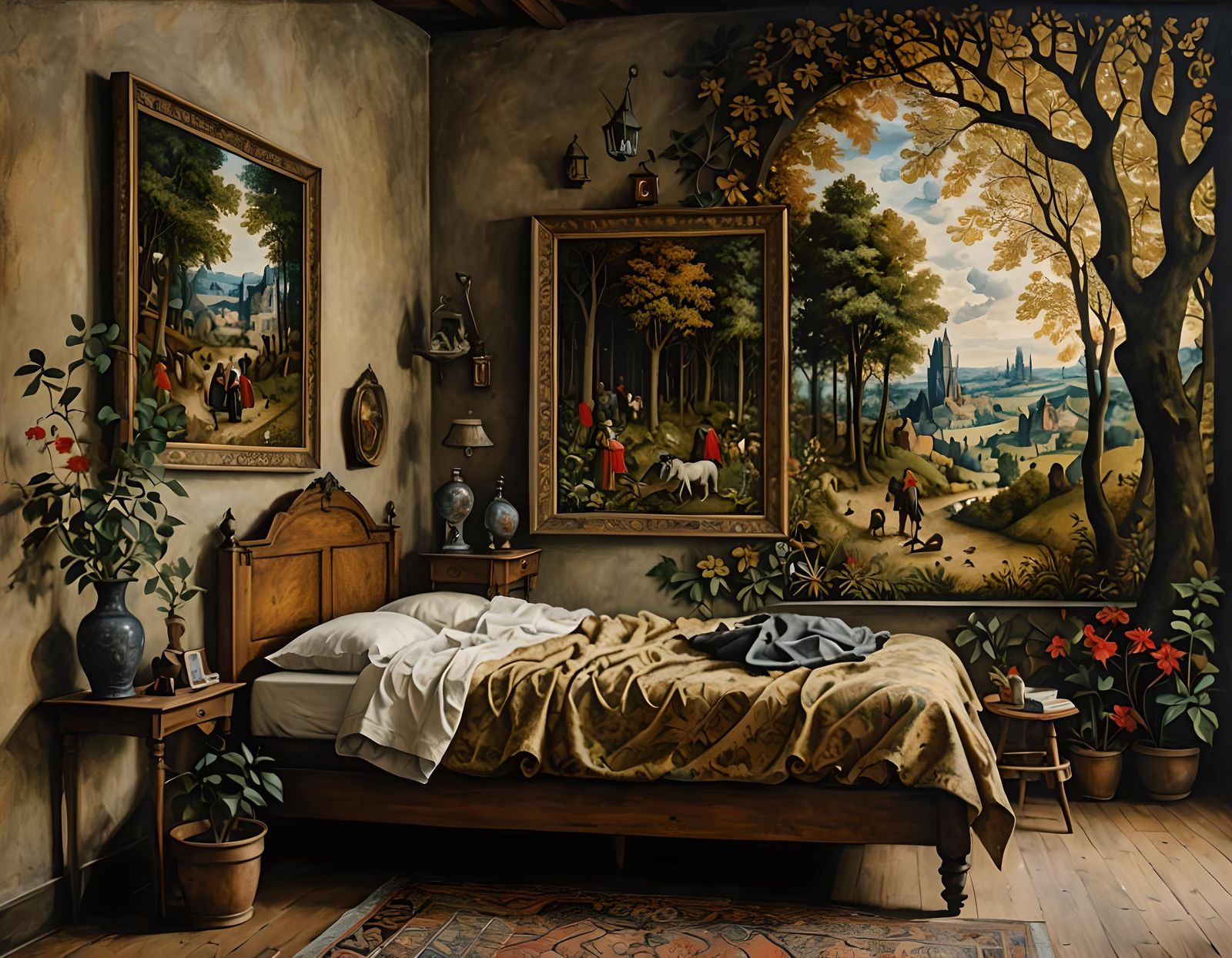 Shadowed Breughel Painting in Wülfing Style