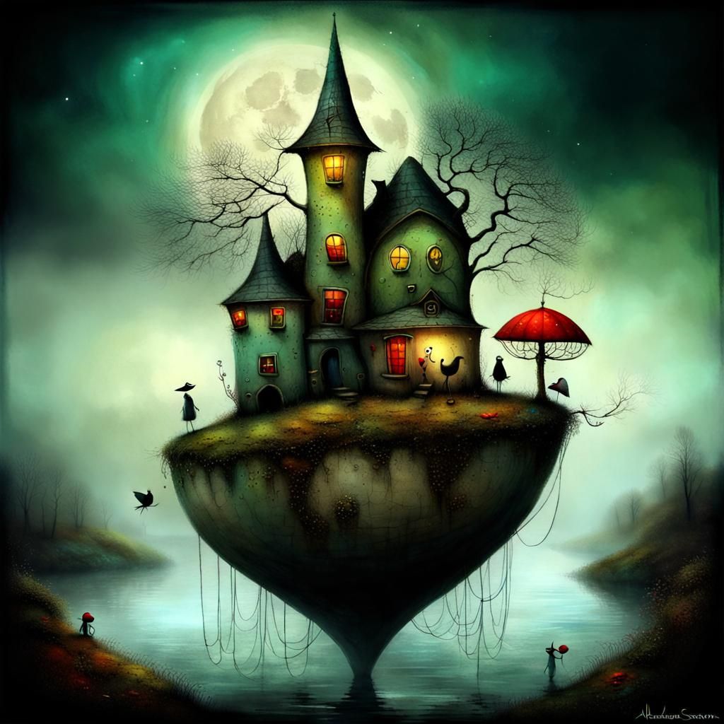 Whimsical Folk Art Illustration