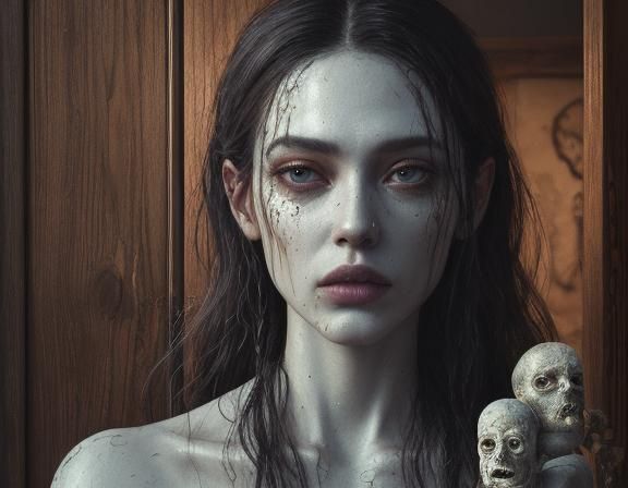 Voodoo love spell, chewing gum statue of some woman created ...