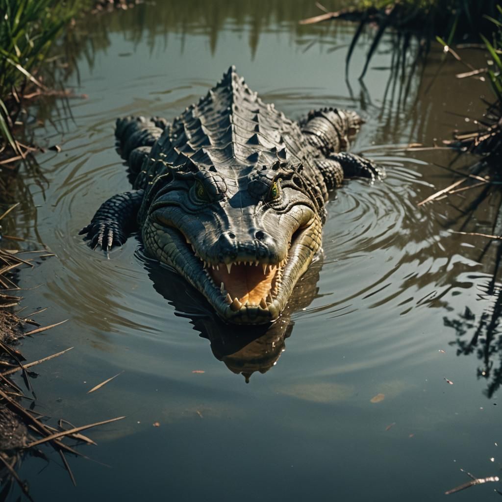 Cinematic Alligator Film Still