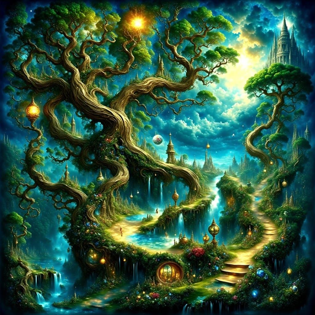 Ethereal Wonderland Tree Unfolds in Majestic Beauty