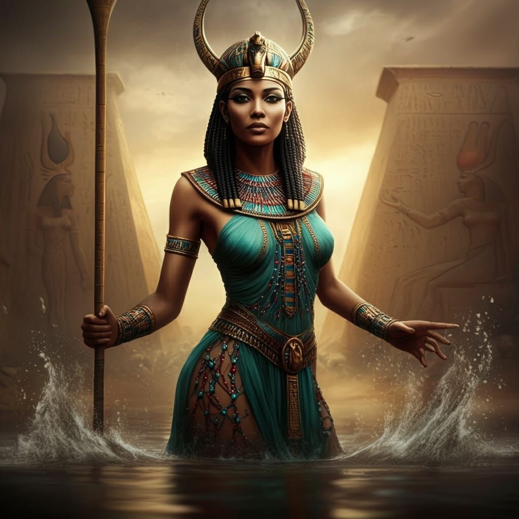 Ancient Egyptian Goddess Emerges from the Nile