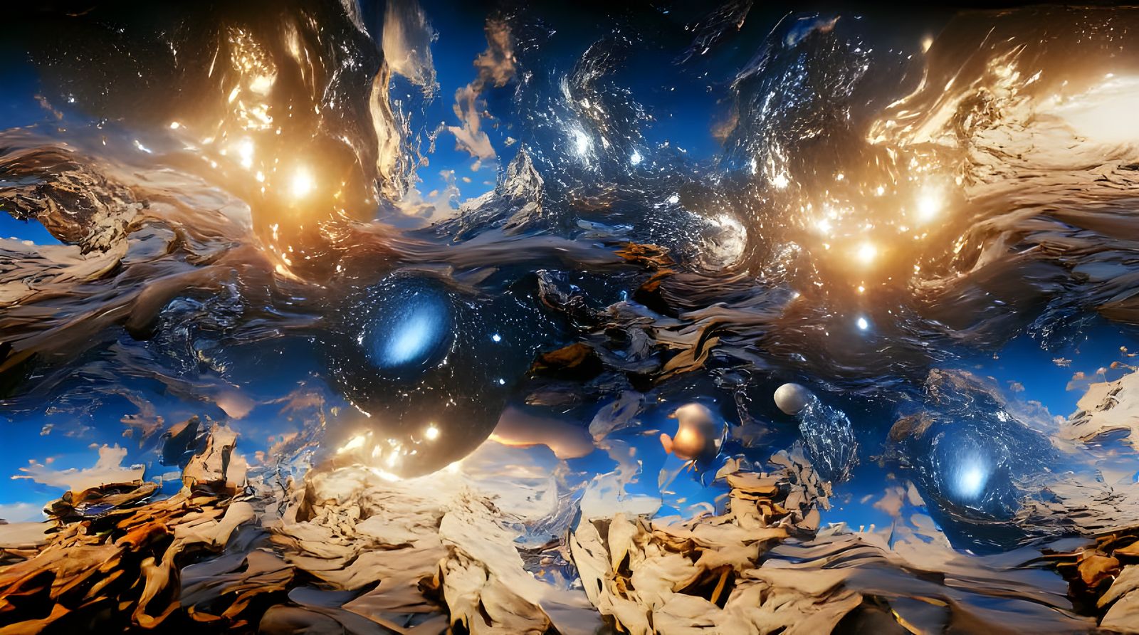 Stunning 3D Rendering of Universe Creation