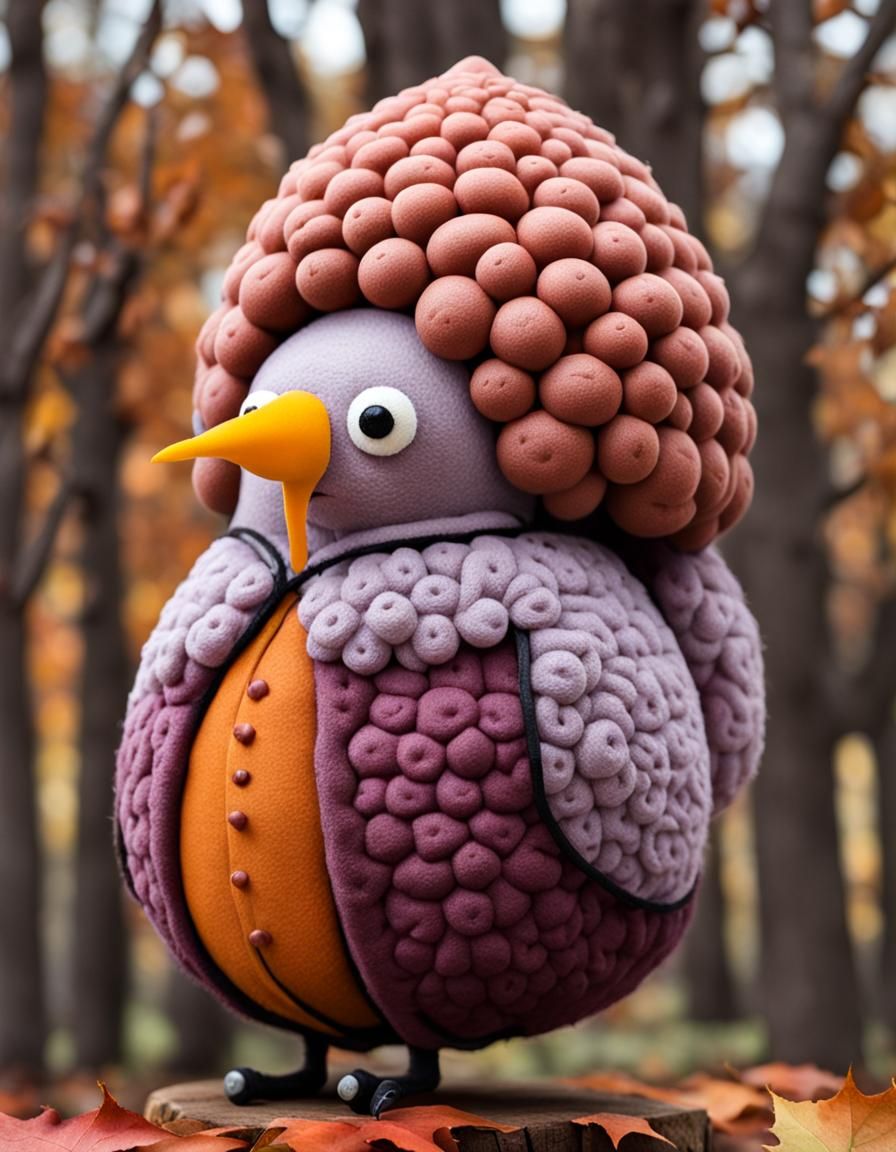 AI-Generated Plumbus in Soft Autumn Colors
