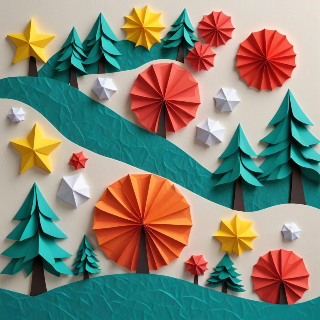Imaginative 3D Paper Art Collage