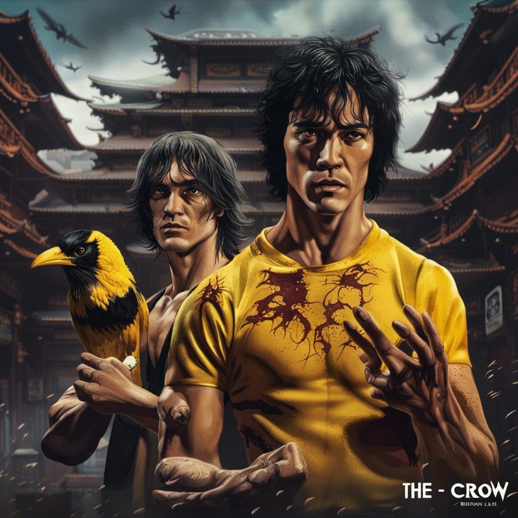 Brandon Lee and Bruce Lee: Detailed Matte Painting