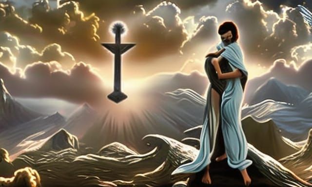 Cyberpunk 2099 Neon Cityscape with Lucky Strike Sign