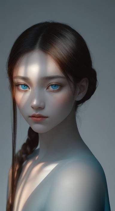 Surreal Shadow Play Portrait in Art Photography