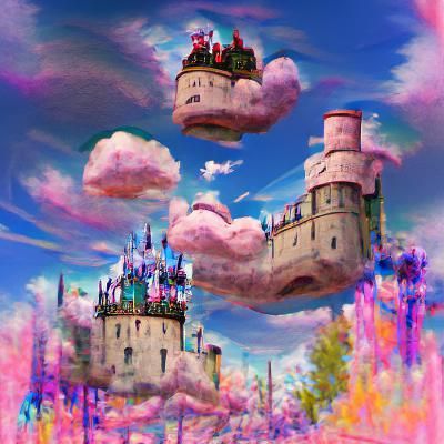Whimsical Castle in the Sky