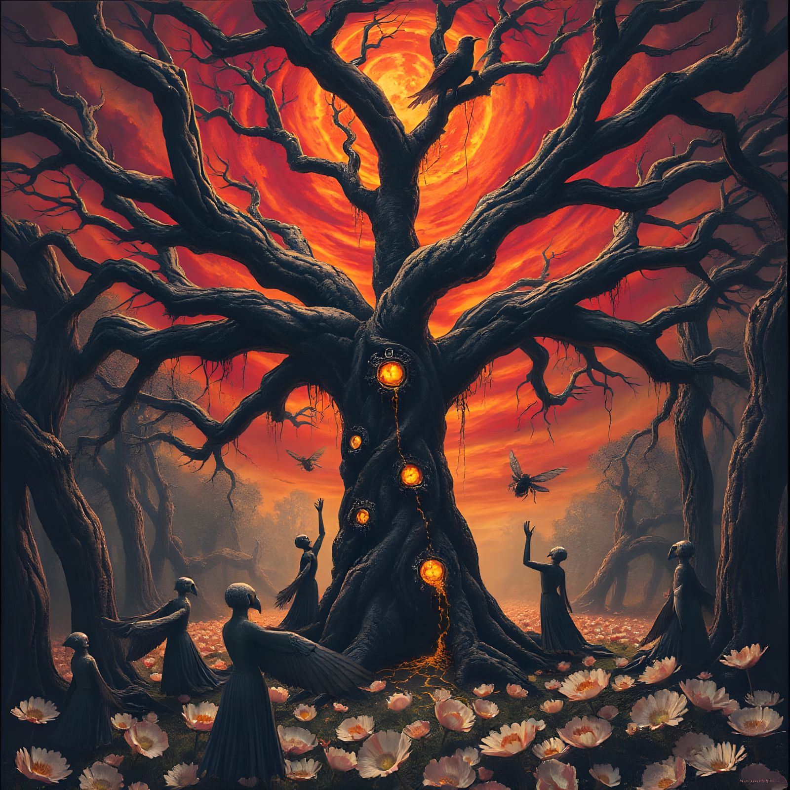 Surreal Forest Realm in Dreamlike Style