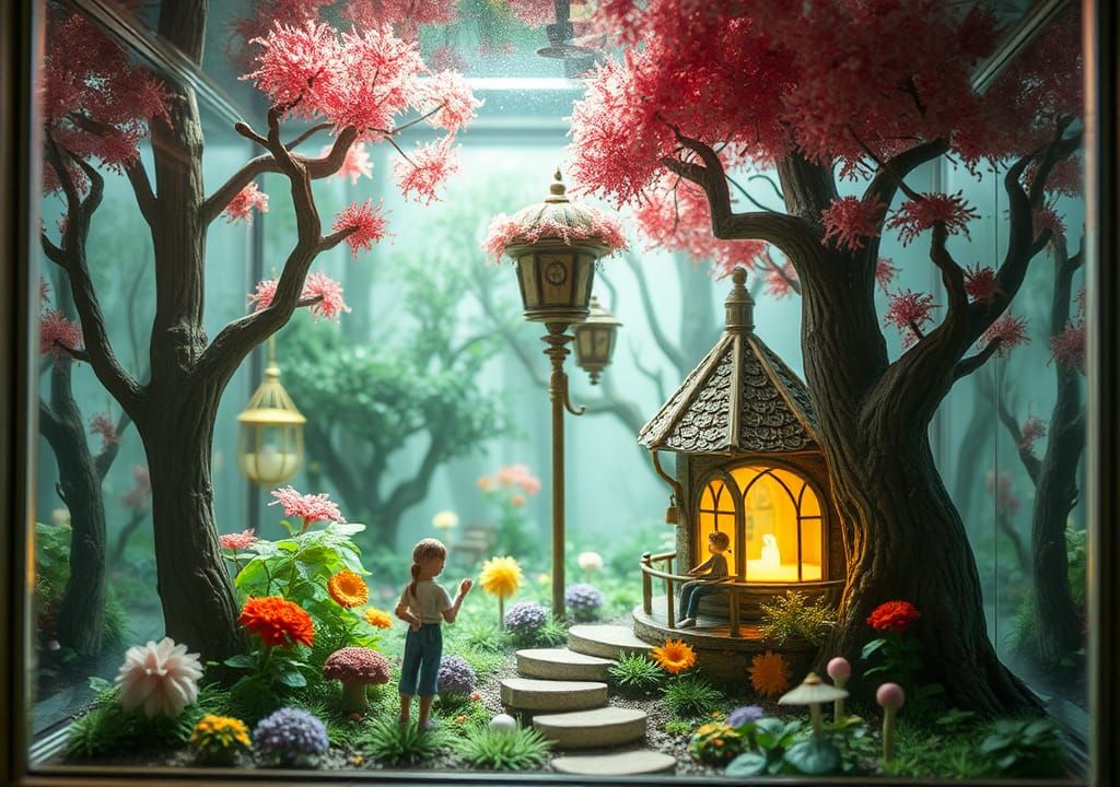 Enchanted Forest in Glass Box: Anarchitecture Style